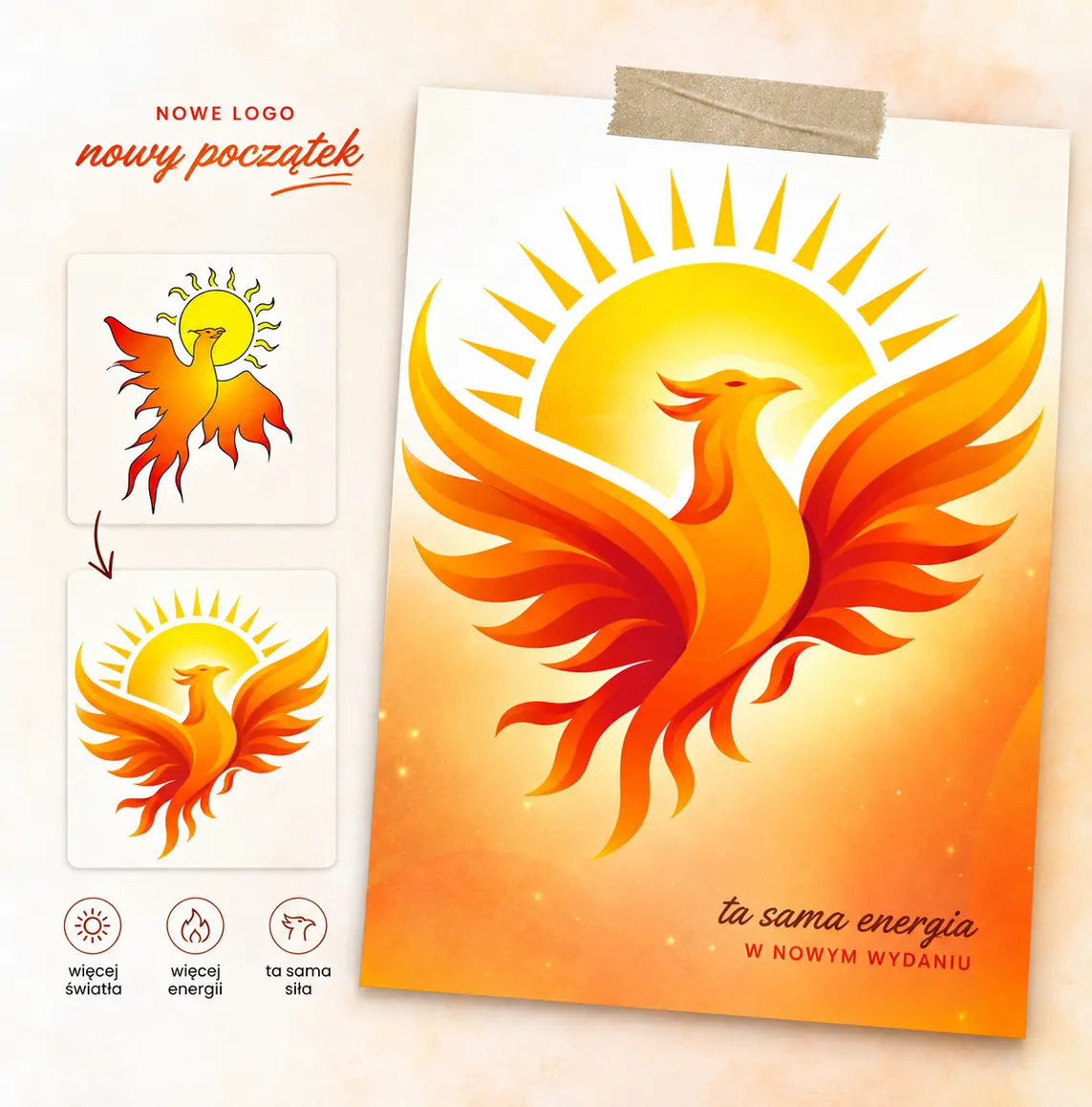Metamorfoza logo dla psychologa — projekt graficzny