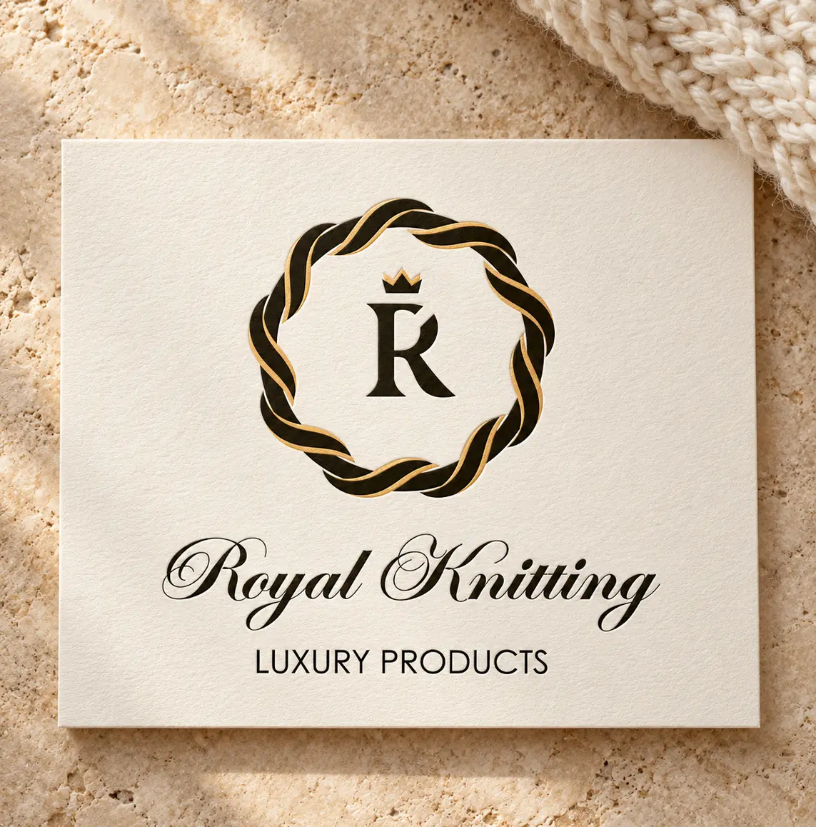 Royal Knitting — projekt graficzny