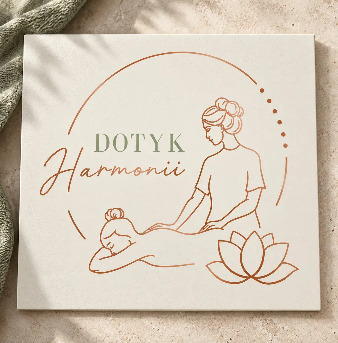Logo dla masażystki — projekt graficzny