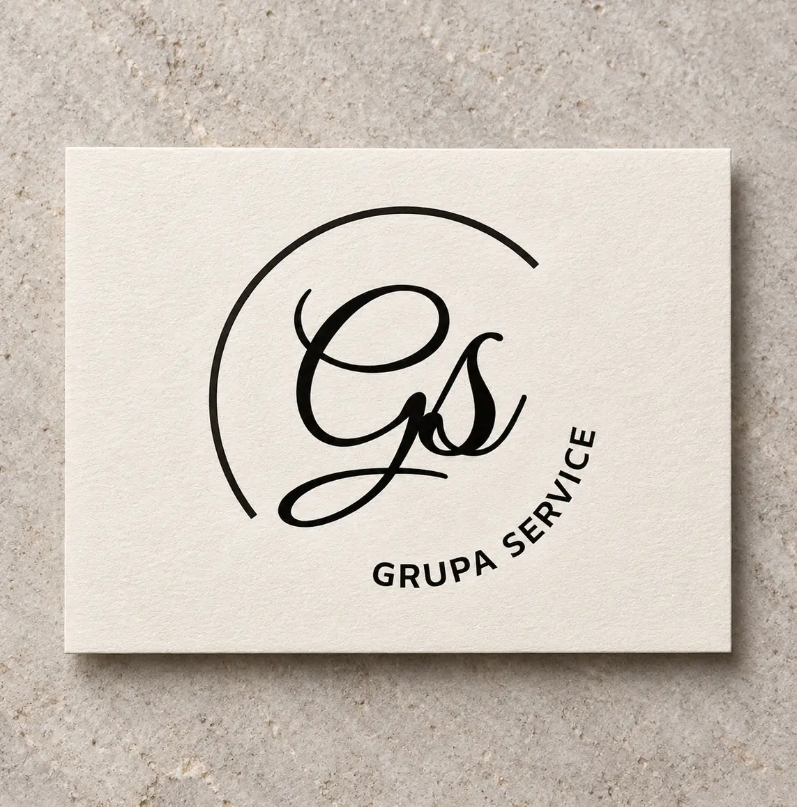 Logo dla Agencji Pracy — wersja czarna — realizacja logo