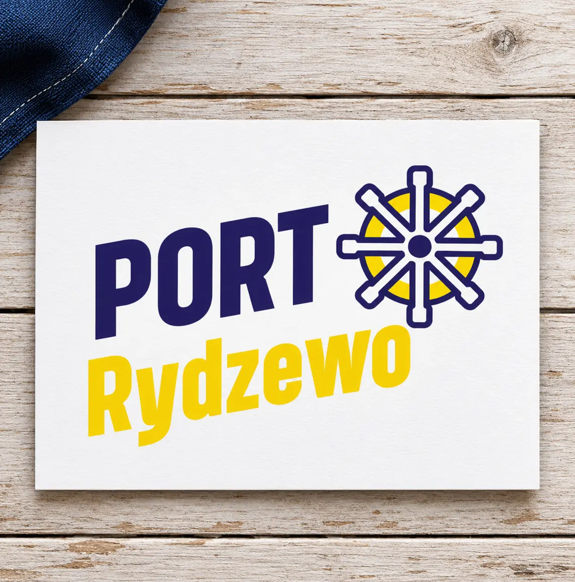 Logo dla portu w Rydzewie — realizacja logo