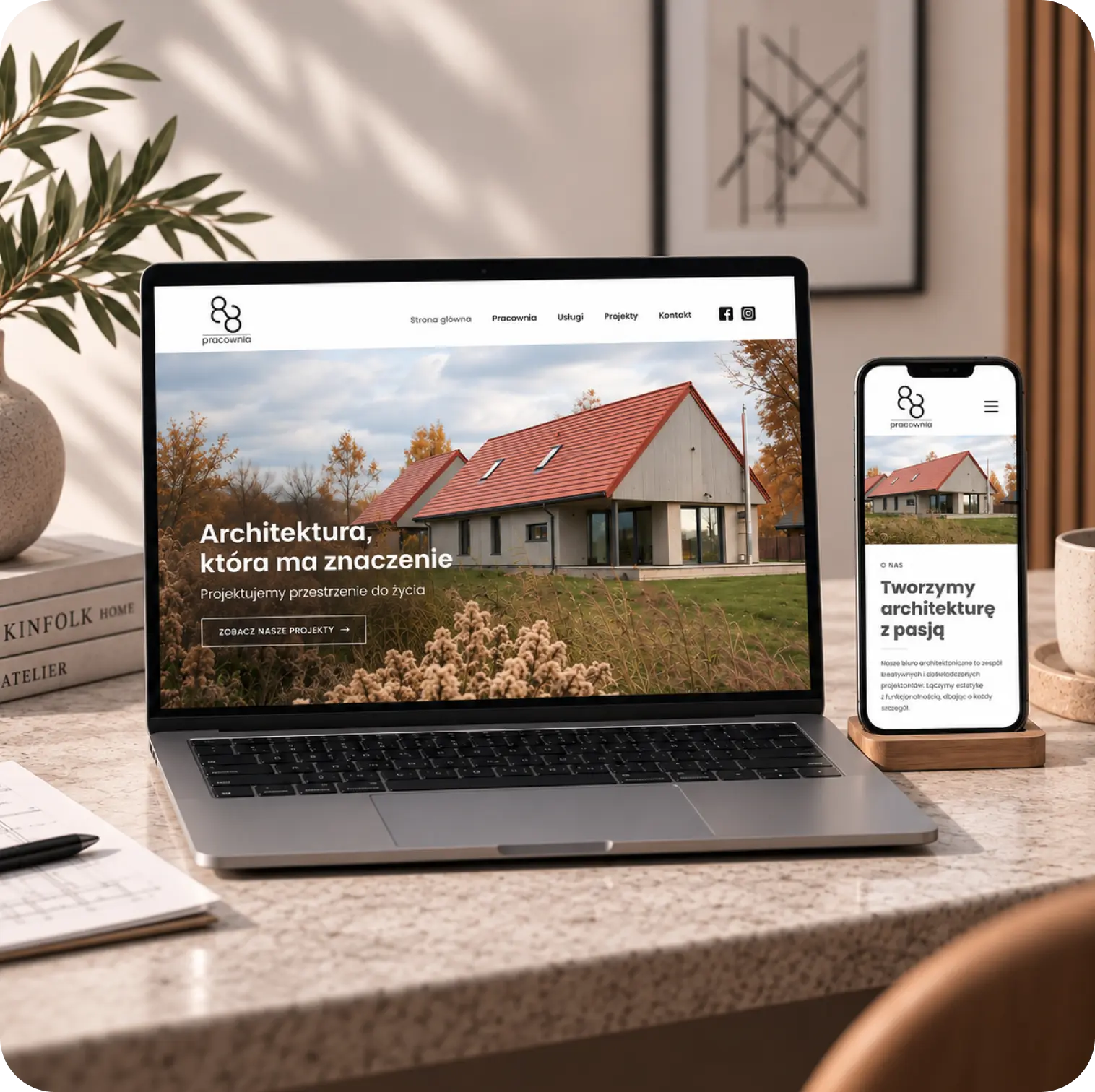 Strona internetowa dla pracowni architektonicznej